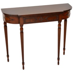 Antique Mahogany Console Side Table