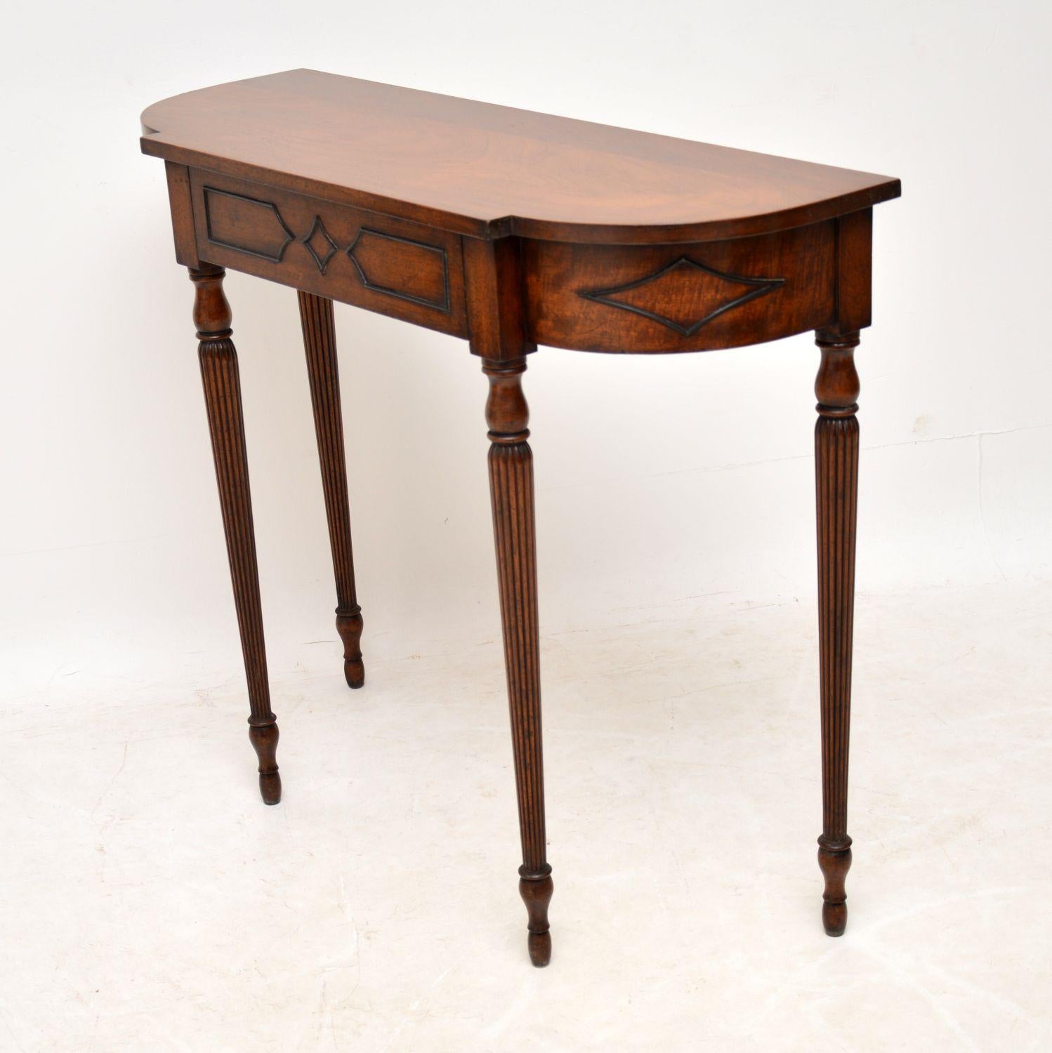 Regency Antique Mahogany Console Table