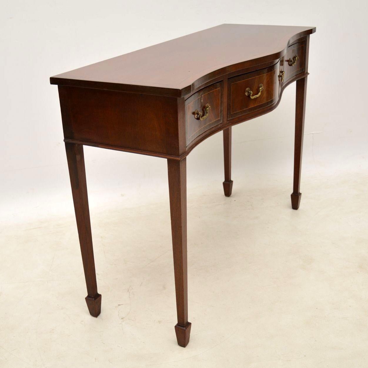 English  Antique Mahogany Console Table
