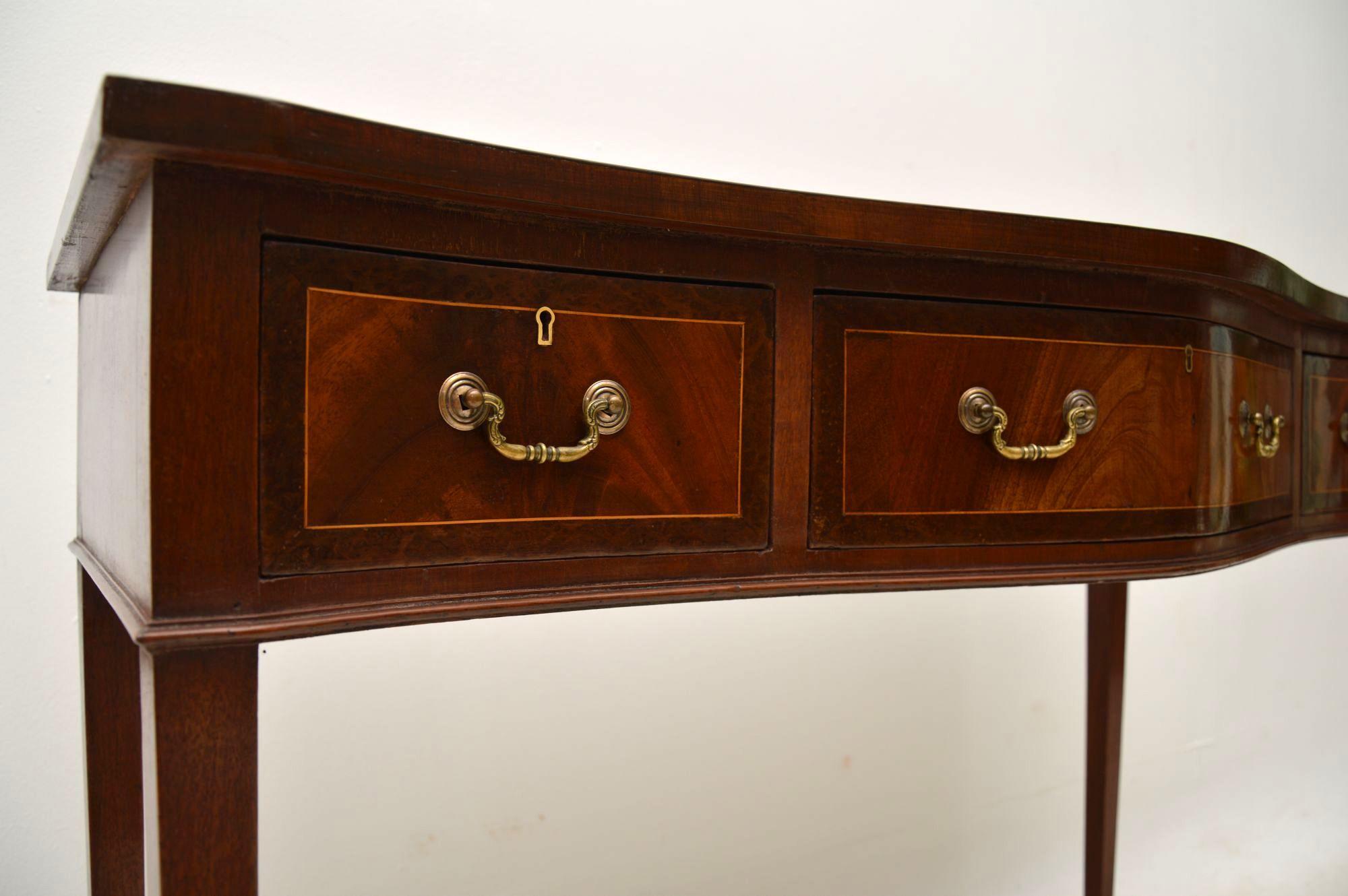Early 20th Century  Antique Mahogany Console Table