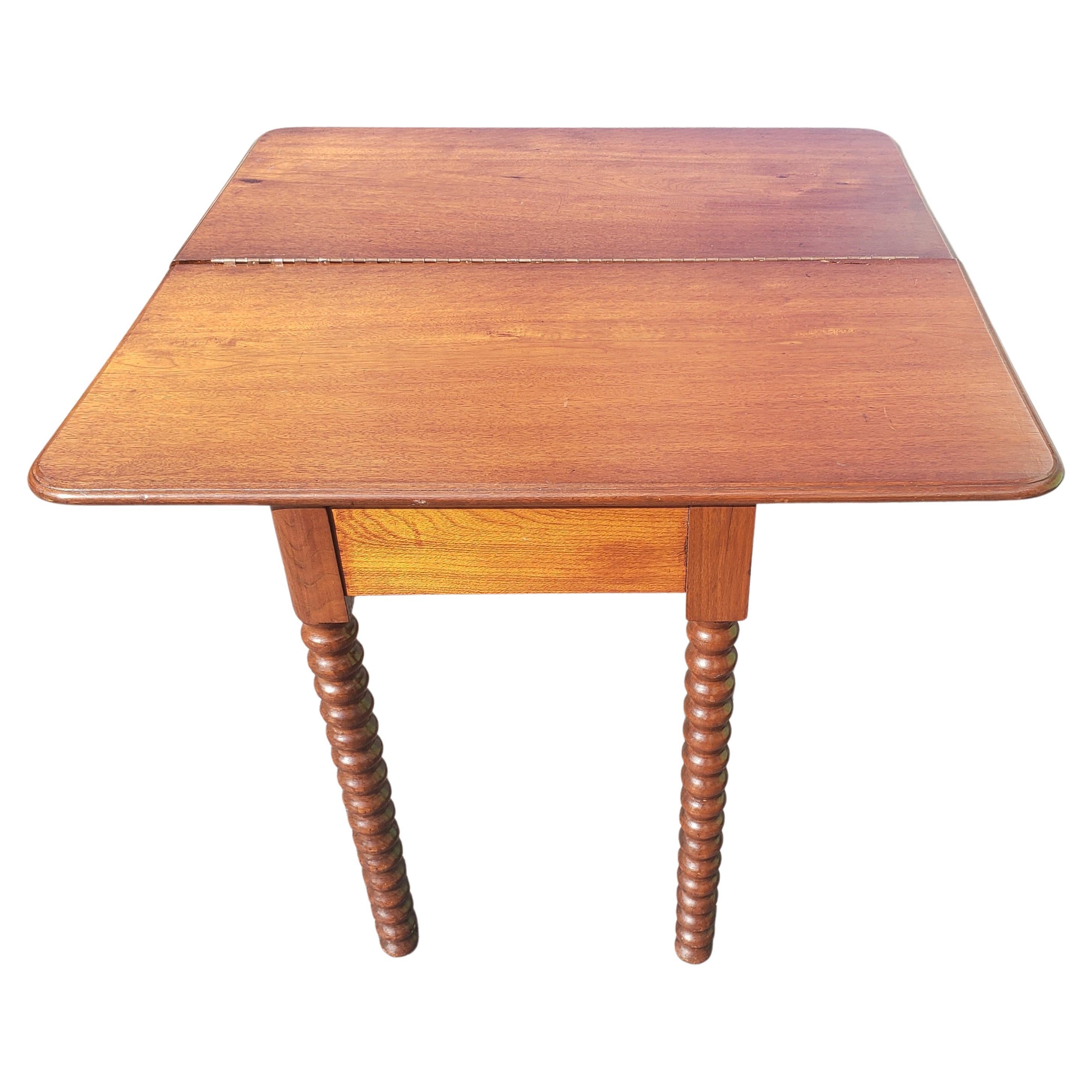 Antique Mahogany Console Table Game Table, Circa 1930s 4