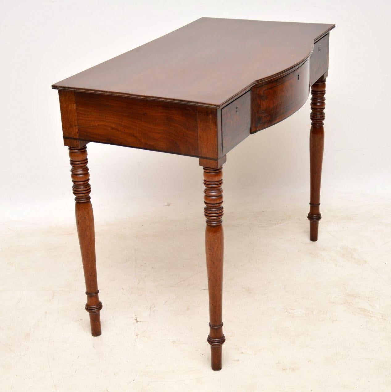 Georgian Antique Mahogany Console Table or Desk
