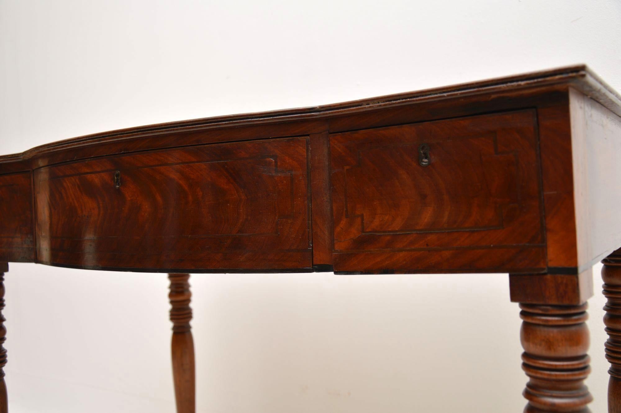Mid-19th Century Antique Mahogany Console Table or Desk