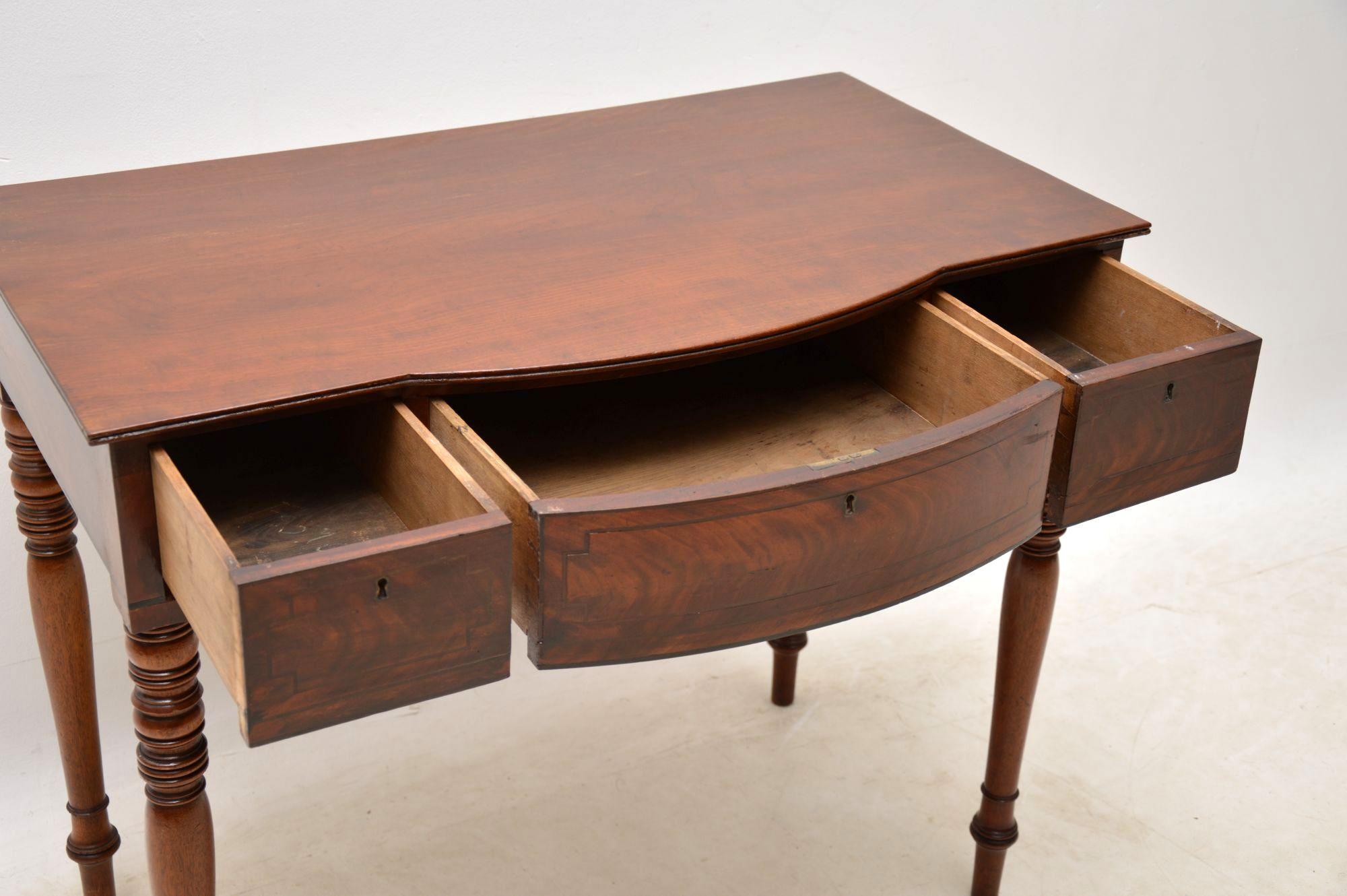 Antique Mahogany Console Table or Desk 1