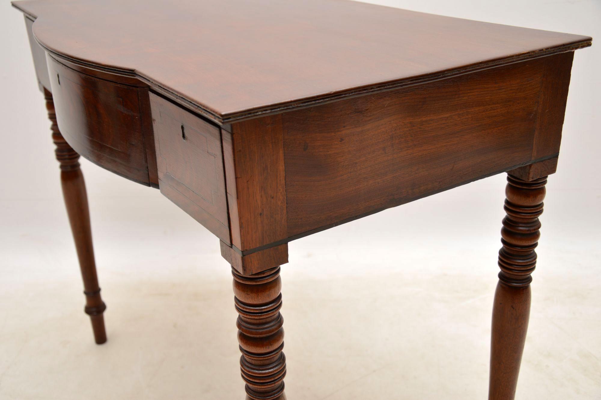 Antique Mahogany Console Table or Desk 3
