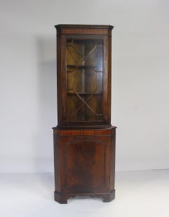 Antique Mahogany Corner Cabinet