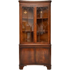 Antique Mahogany Corner Cabinet