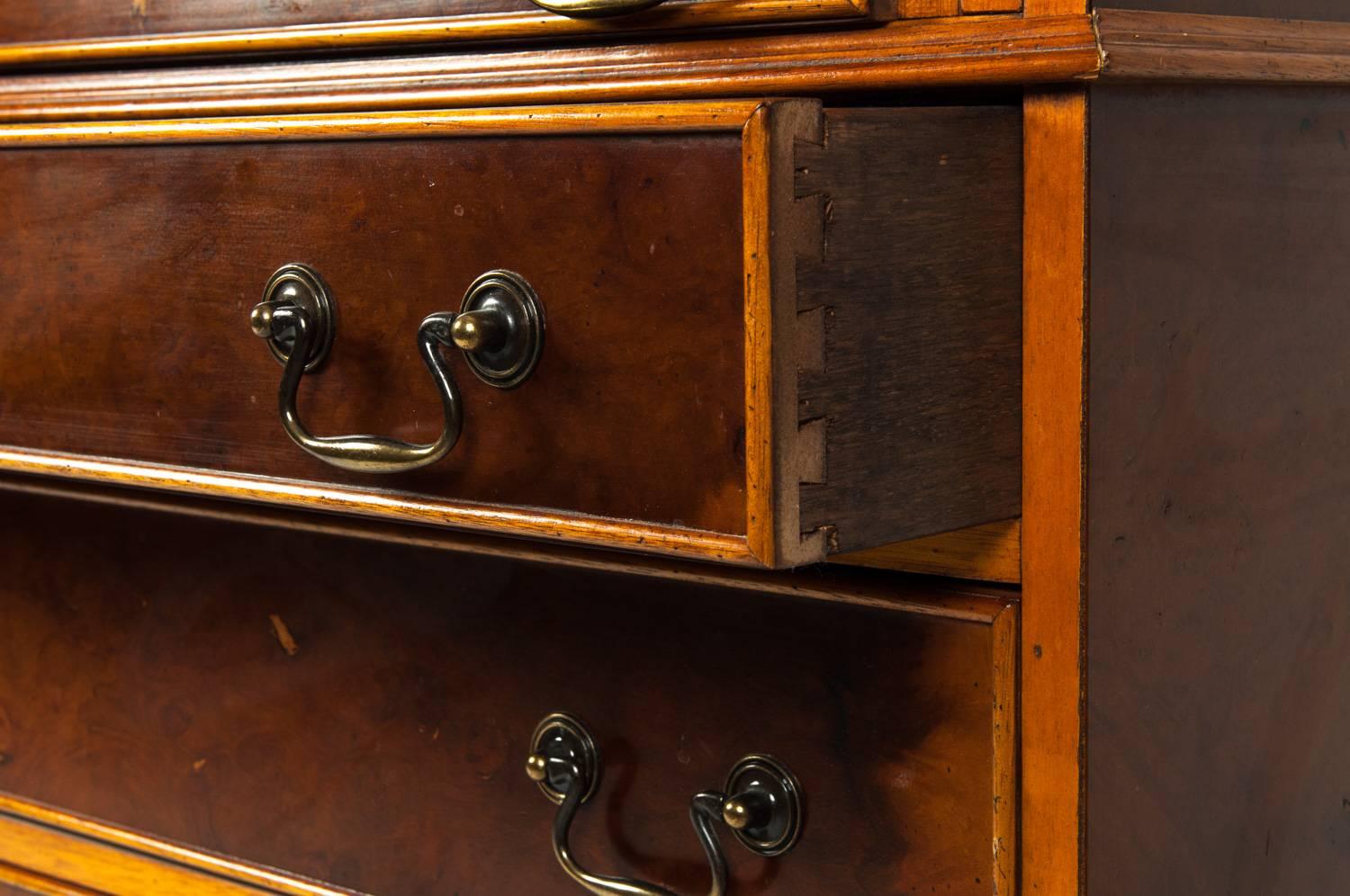 Antique Mahogany Desk Front Hutch or Cabinet 1