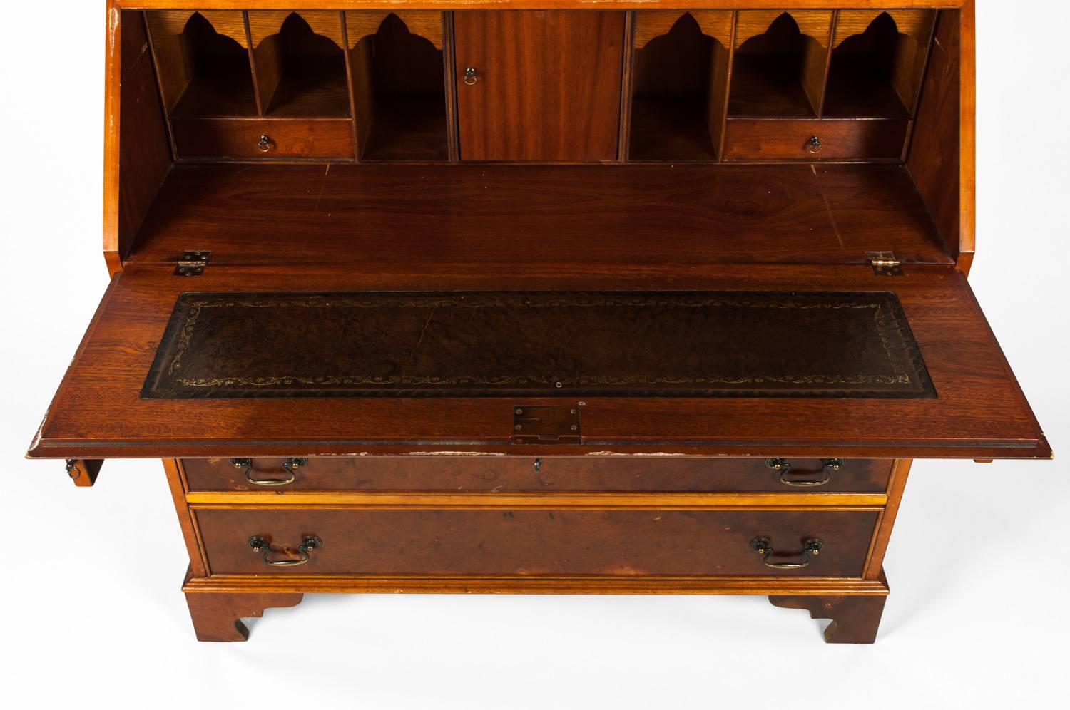 Antique Mahogany Desk Front Hutch or Cabinet 3