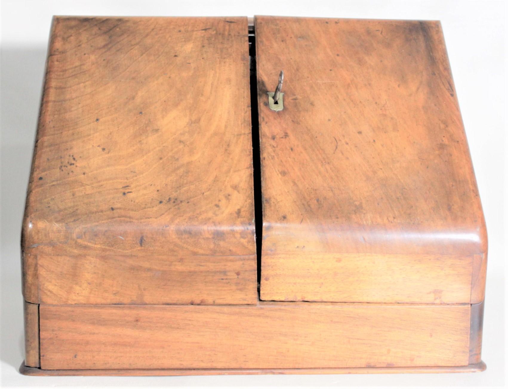 Antike Mahagoni-Schreibtischablage mit ewigem Kalender (Edwardian) im Angebot