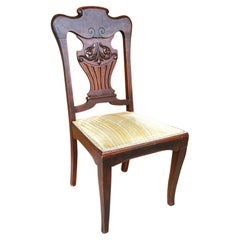 Antique Mahogany Dining Desk Accent Chair