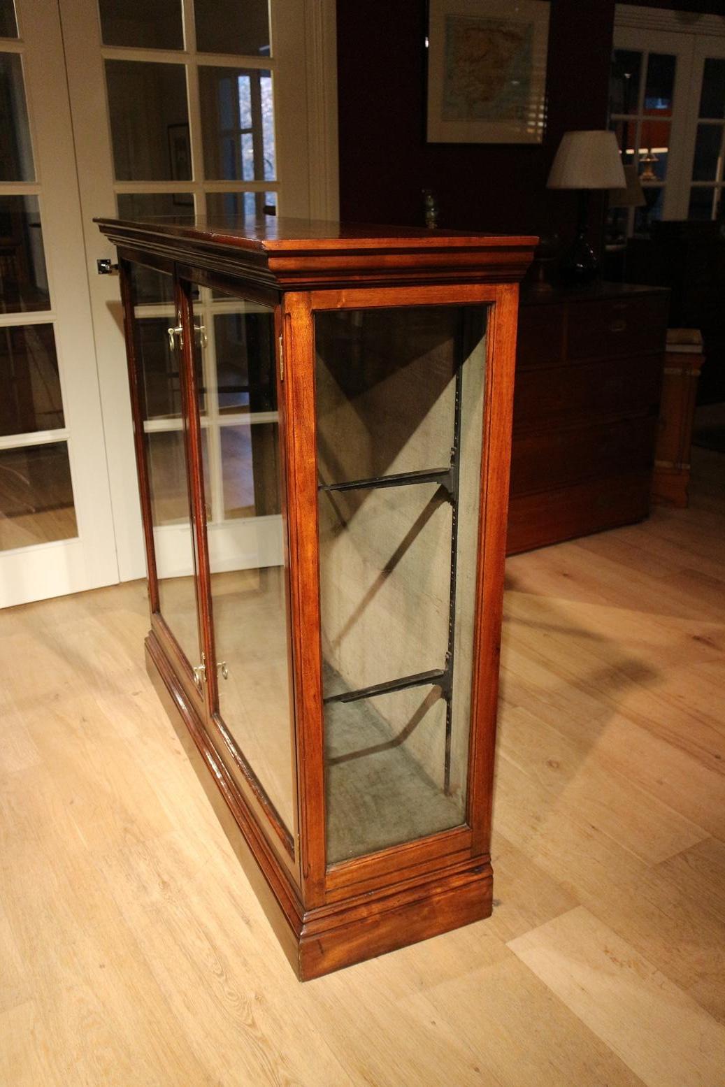 Antique Mahogany Display Cabinet For Sale 6