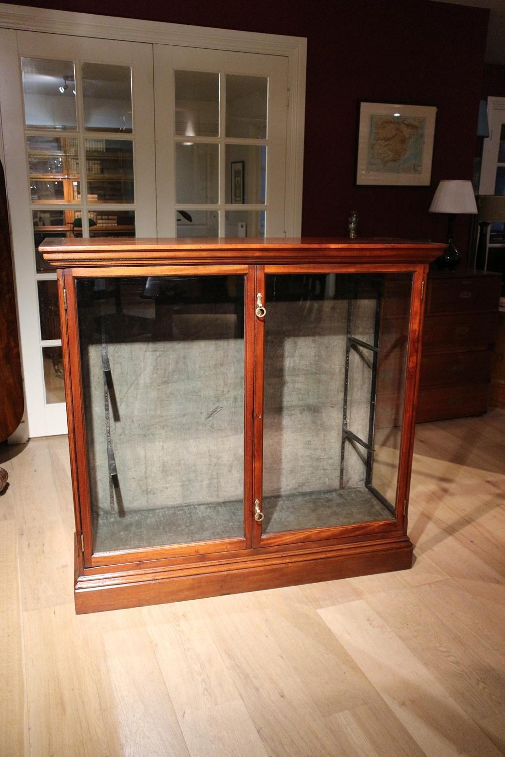 Antique Mahogany Display Cabinet In Good Condition For Sale In Eindhoven, NL