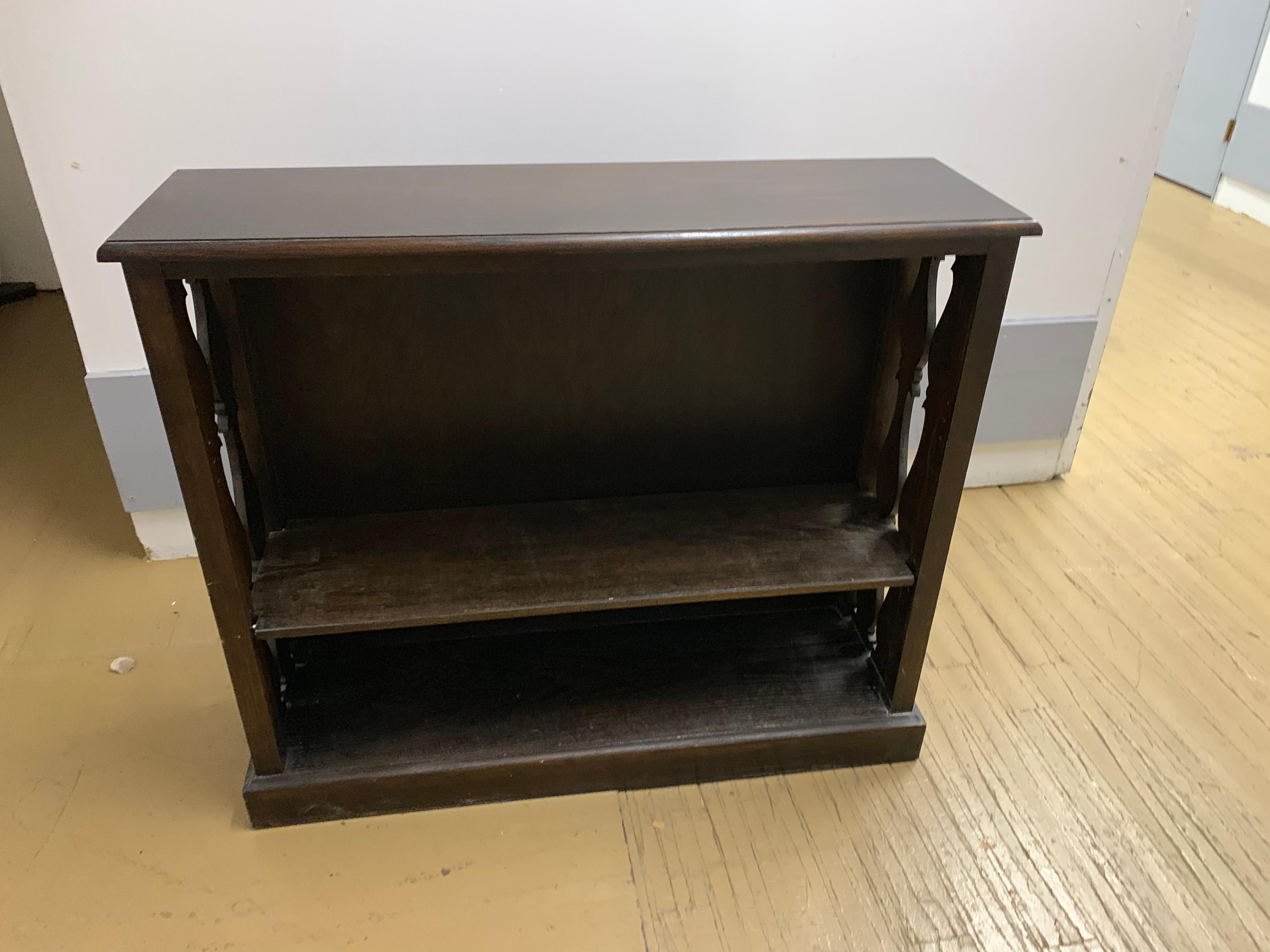 Antique Mahogany Display or Book Shelf with Detail For Sale 2