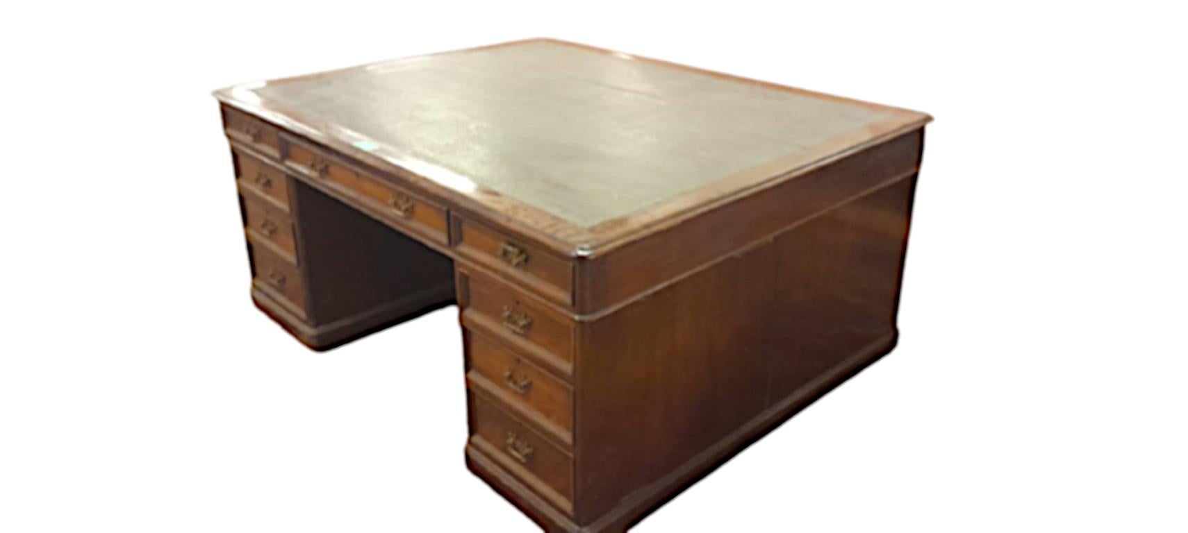 antique double sided desk
