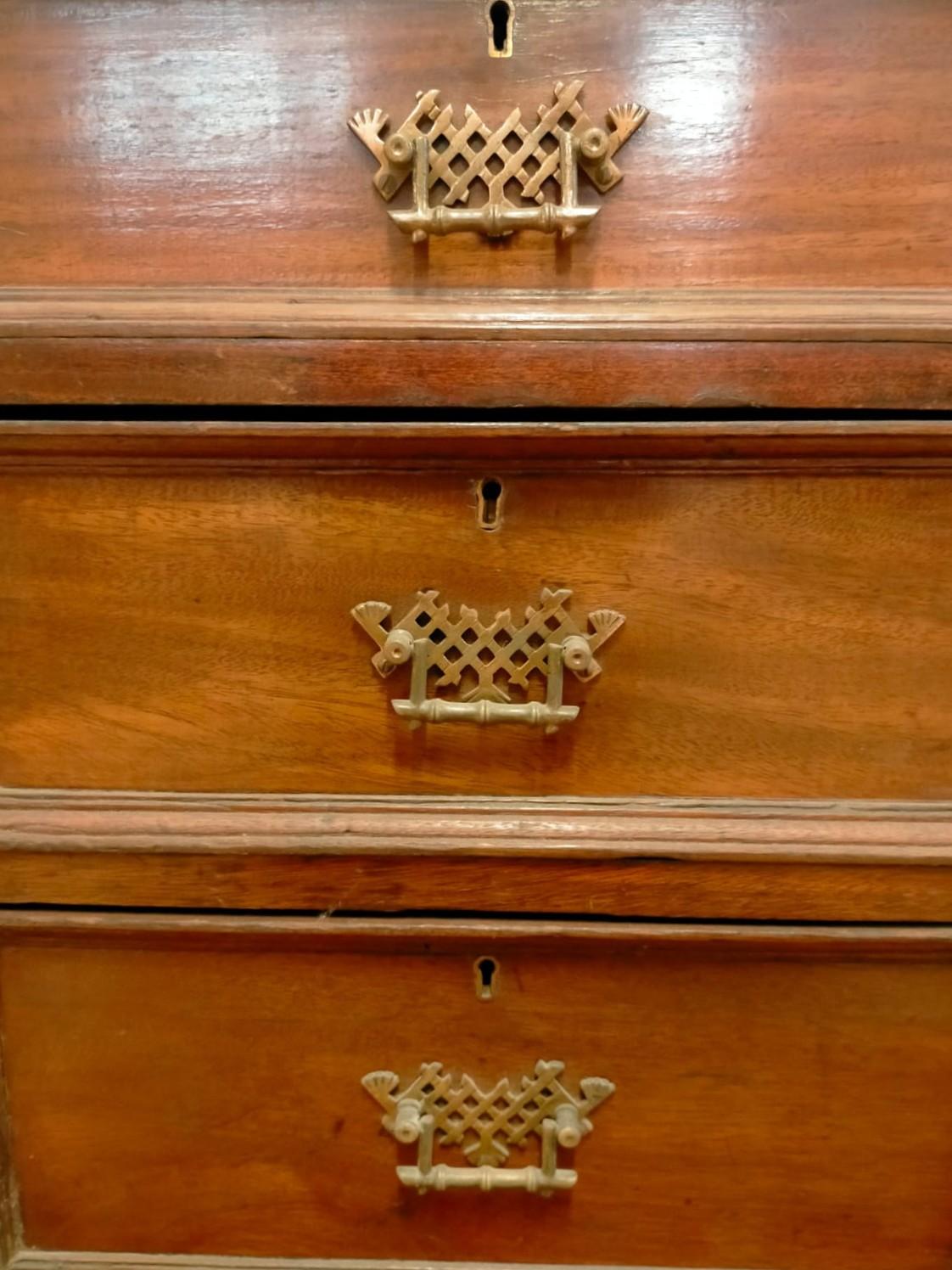 Mid-19th Century Antique Mahogany Double Sided  Desk of French origin in vendita