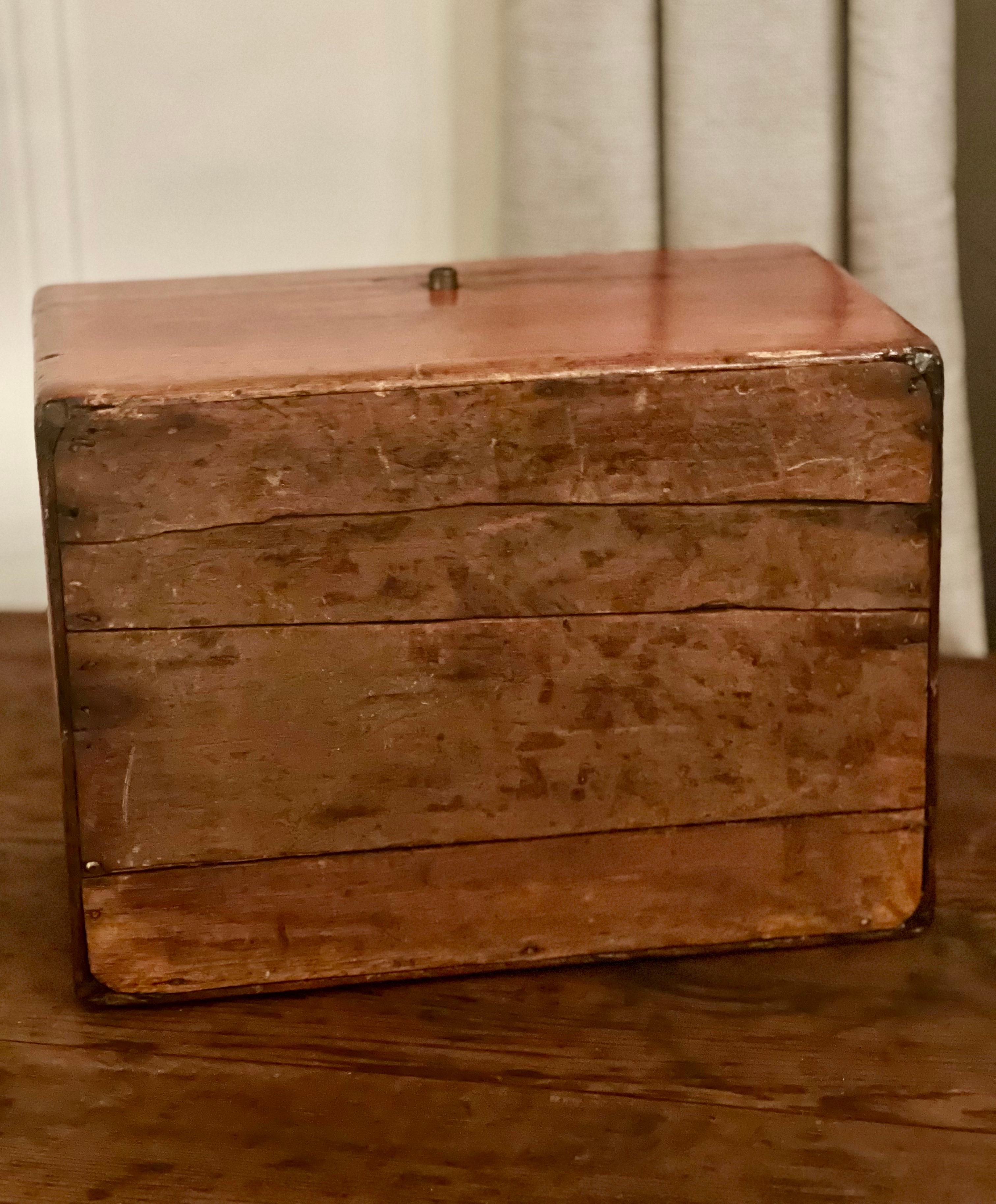 Antique Mahogany Dovetailed Officer's Writing or Desk Box 9