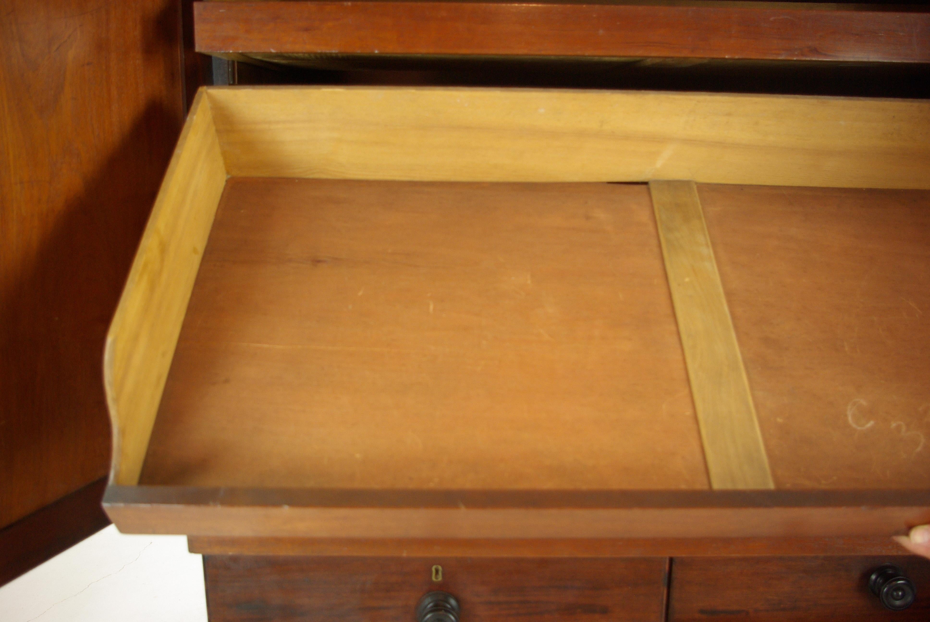 Antique Mahogany Dresser, Mahogany Linen Press, 1810, Antique Furniture 2