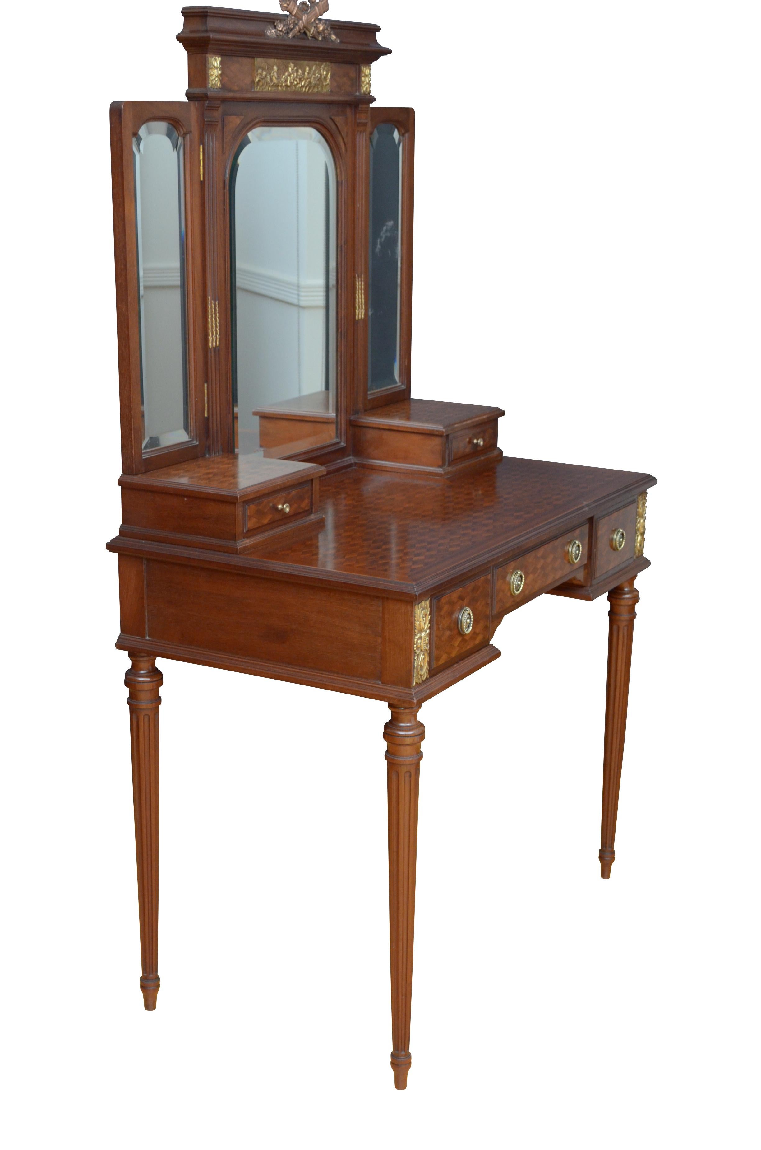 Antique Mahogany Dressing Table For Sale 4