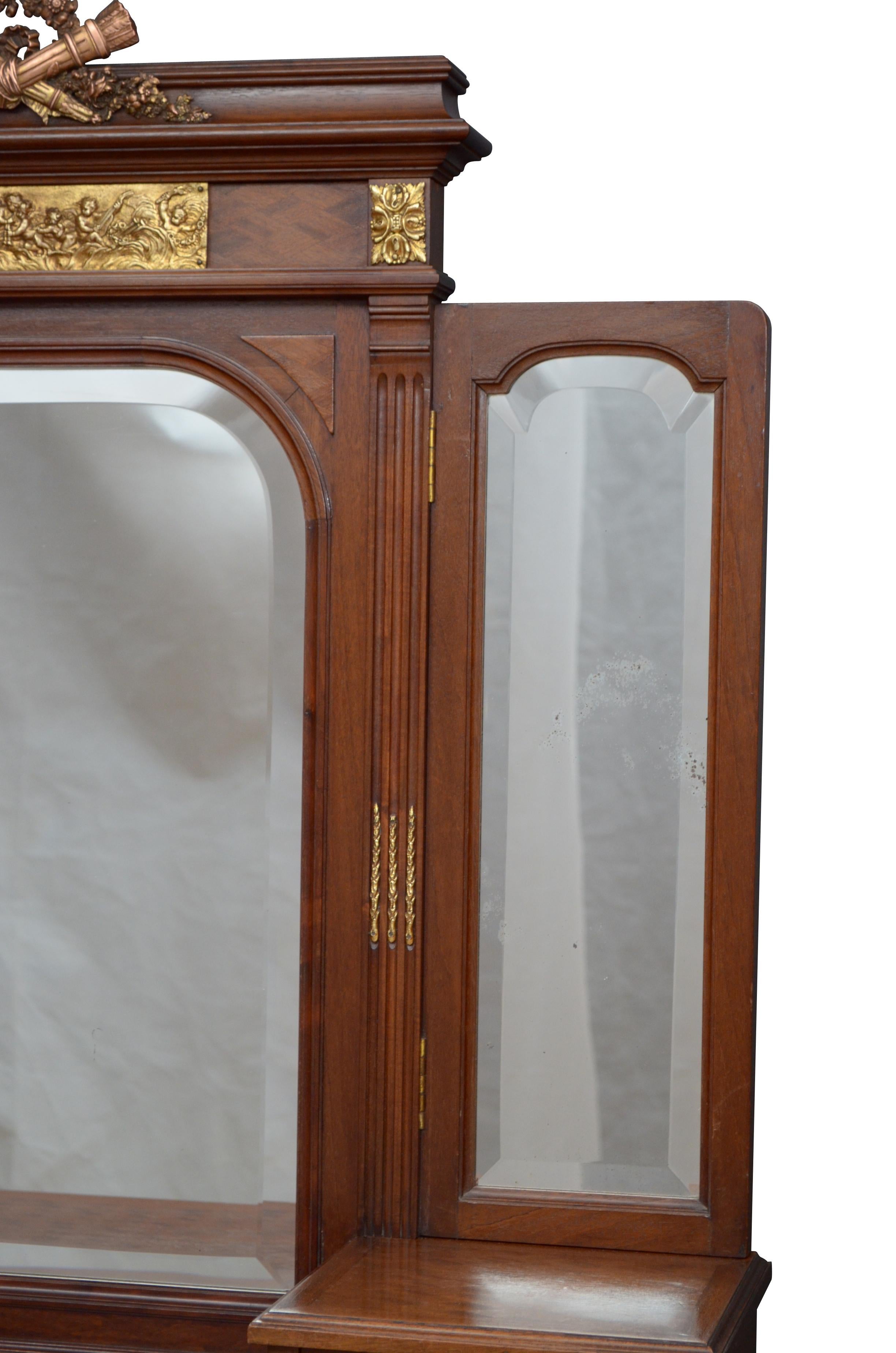 Edwardian Antique Mahogany Dressing Table For Sale