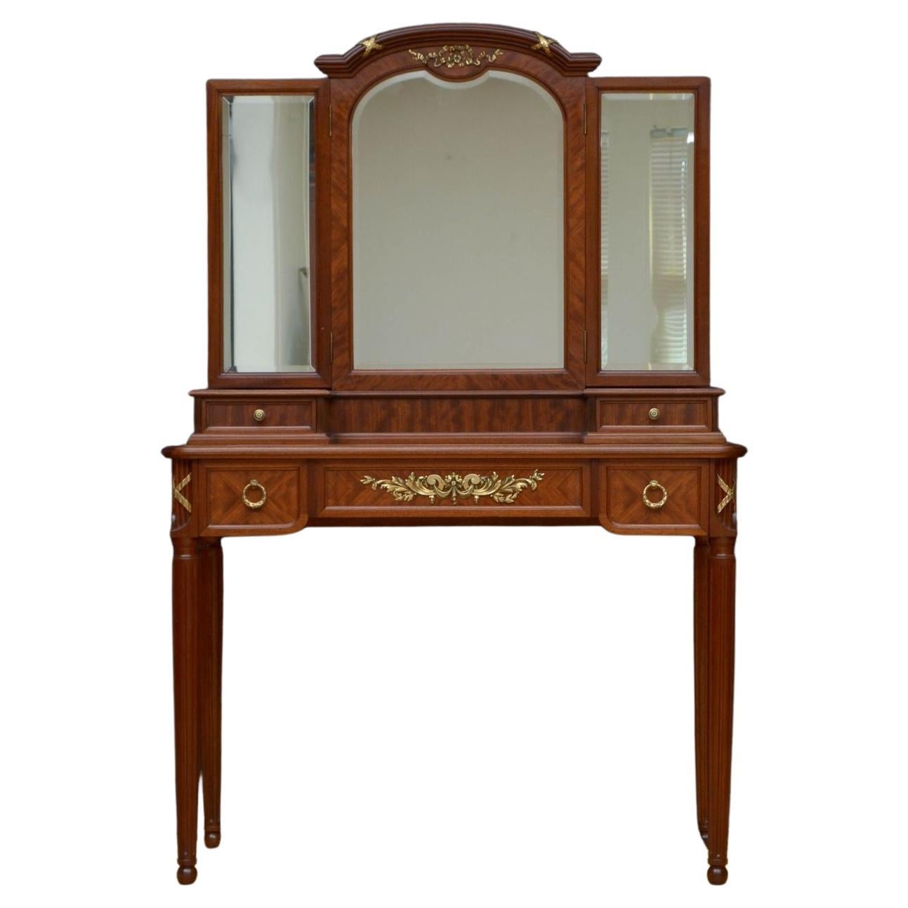 Antique Mahogany Dressing Table For Sale