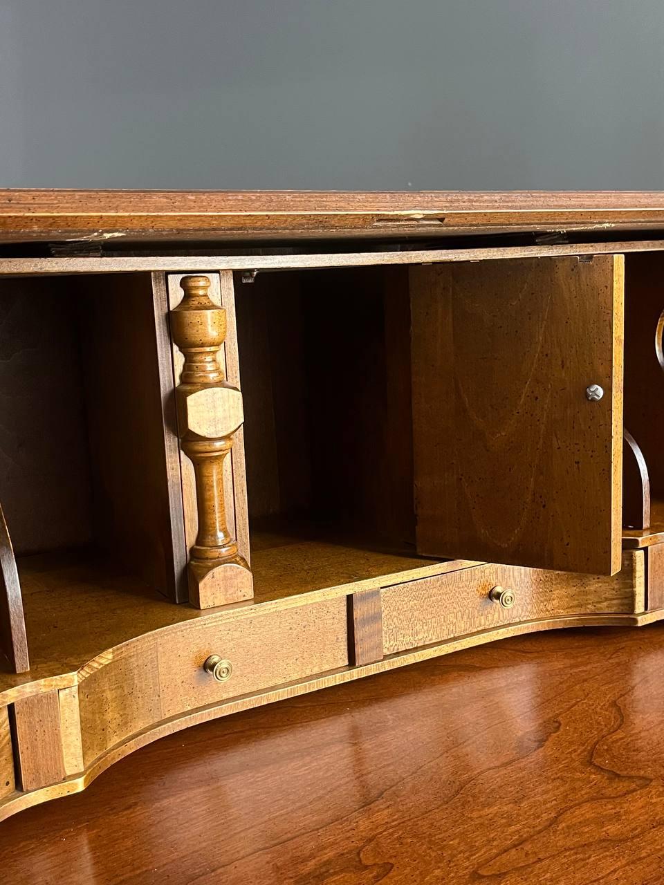 Antique Mahogany Drop-Down Desk with Claw Feet 2