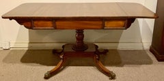Antique Mahogany Drop-Leaf Sofa Table