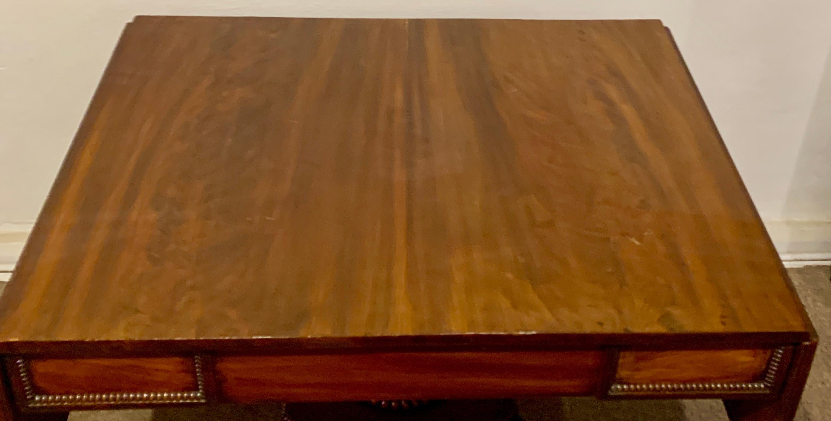 English Antique Mahogany Drop-Leaf Sofa Table For Sale