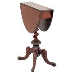 Antique Mahogany Drop Leaf Table 1860