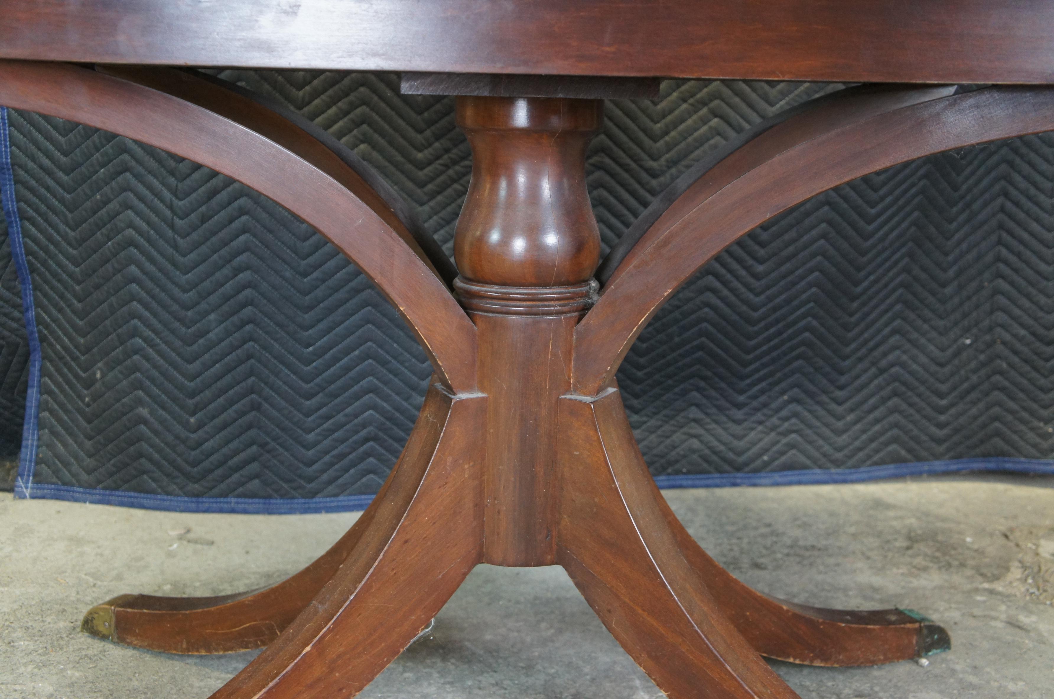 Antique Mahogany Duncan Phyfe Drop Leaf Game Tea Dining Console Table For Sale 3