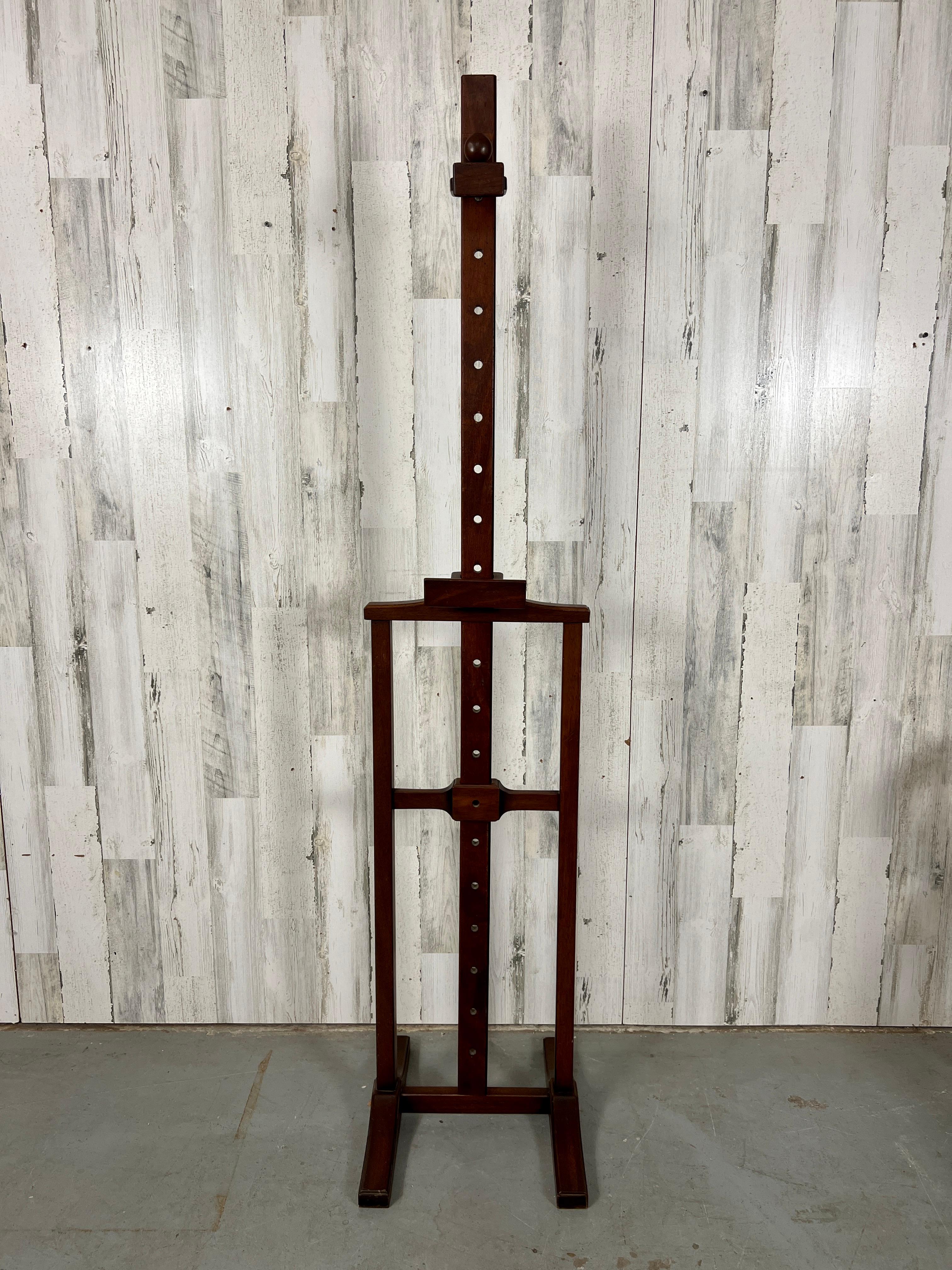 North American Antique Mahogany Easel 