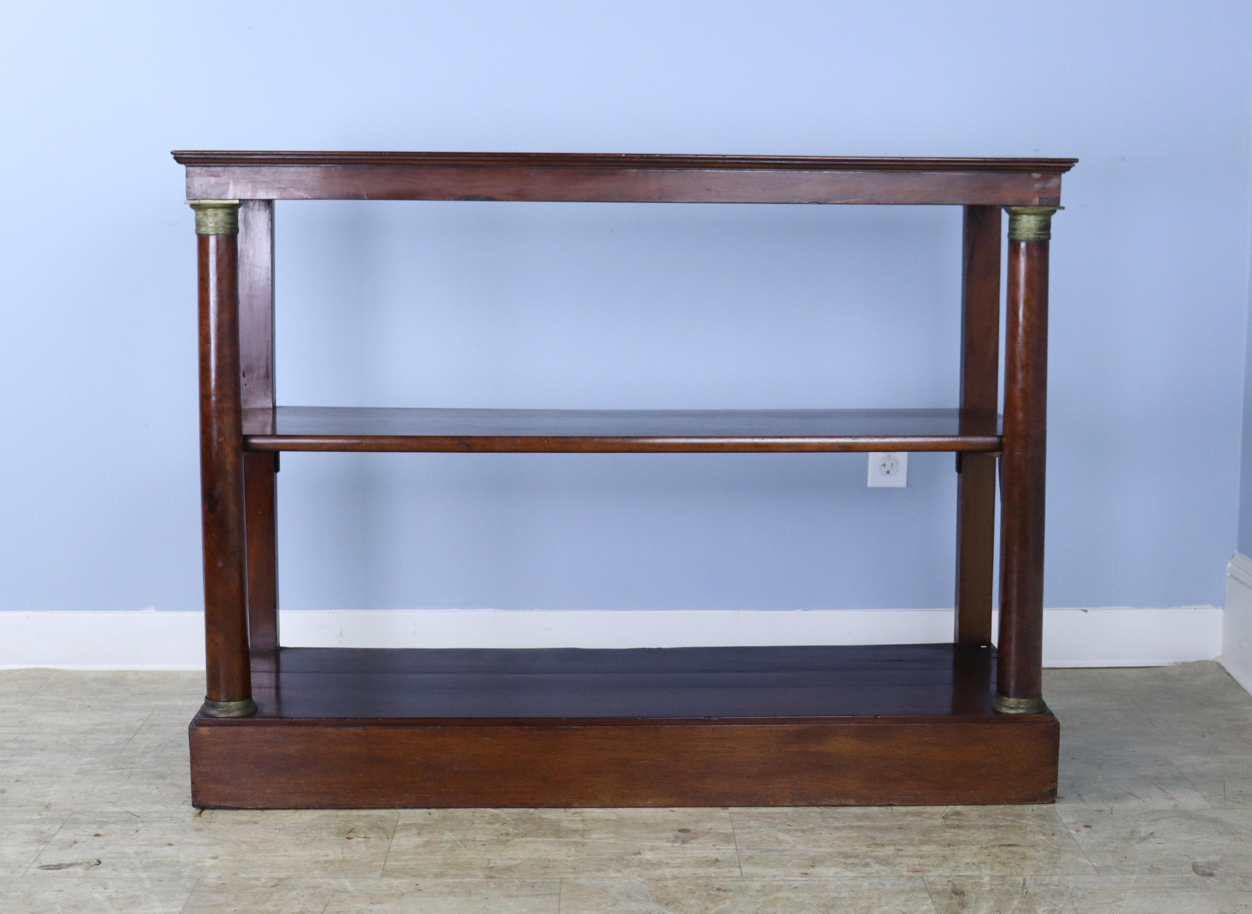 Antique Mahogany Empire Console In Good Condition In Port Chester, NY