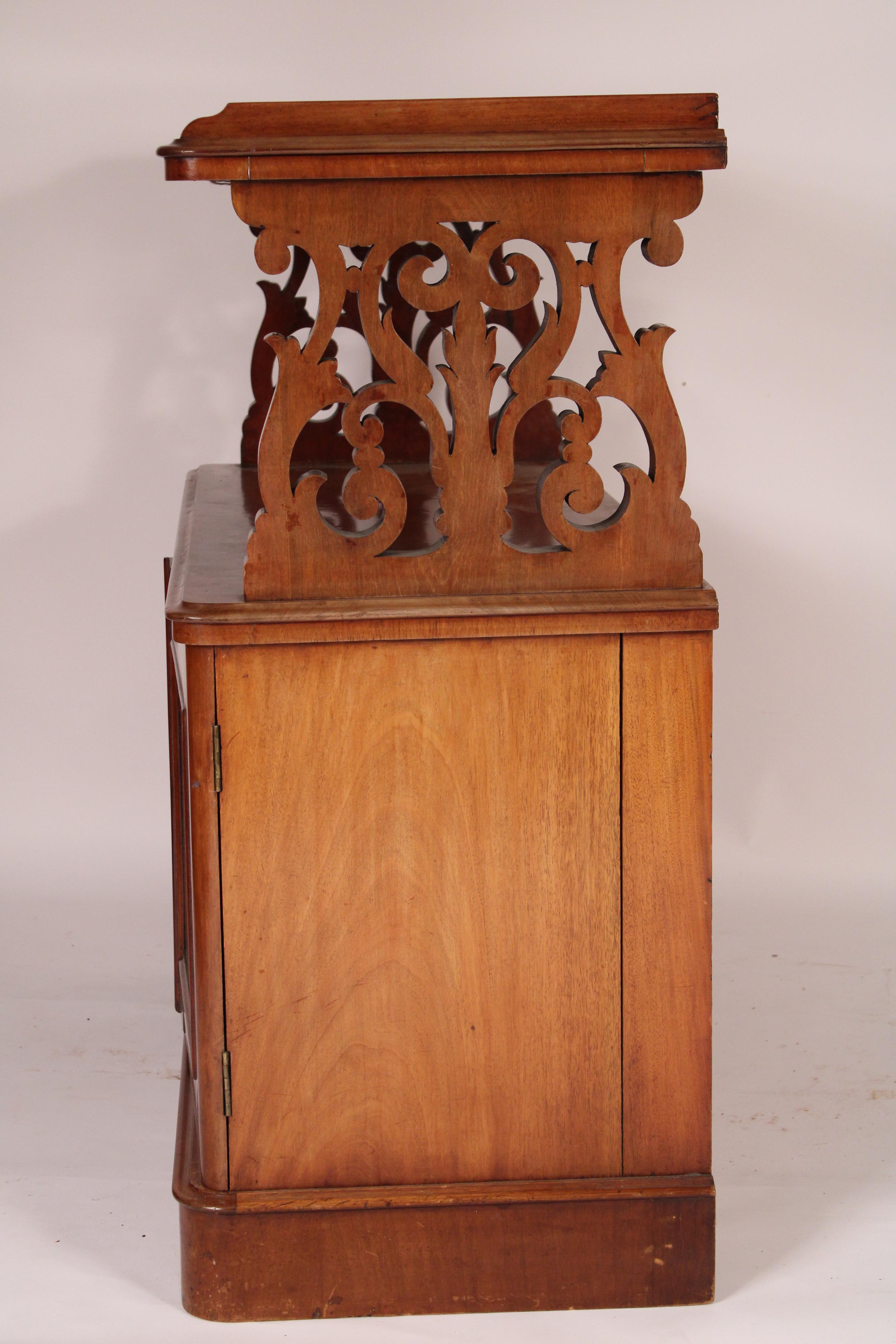 English Antique Mahogany Etagere / Cabinet For Sale