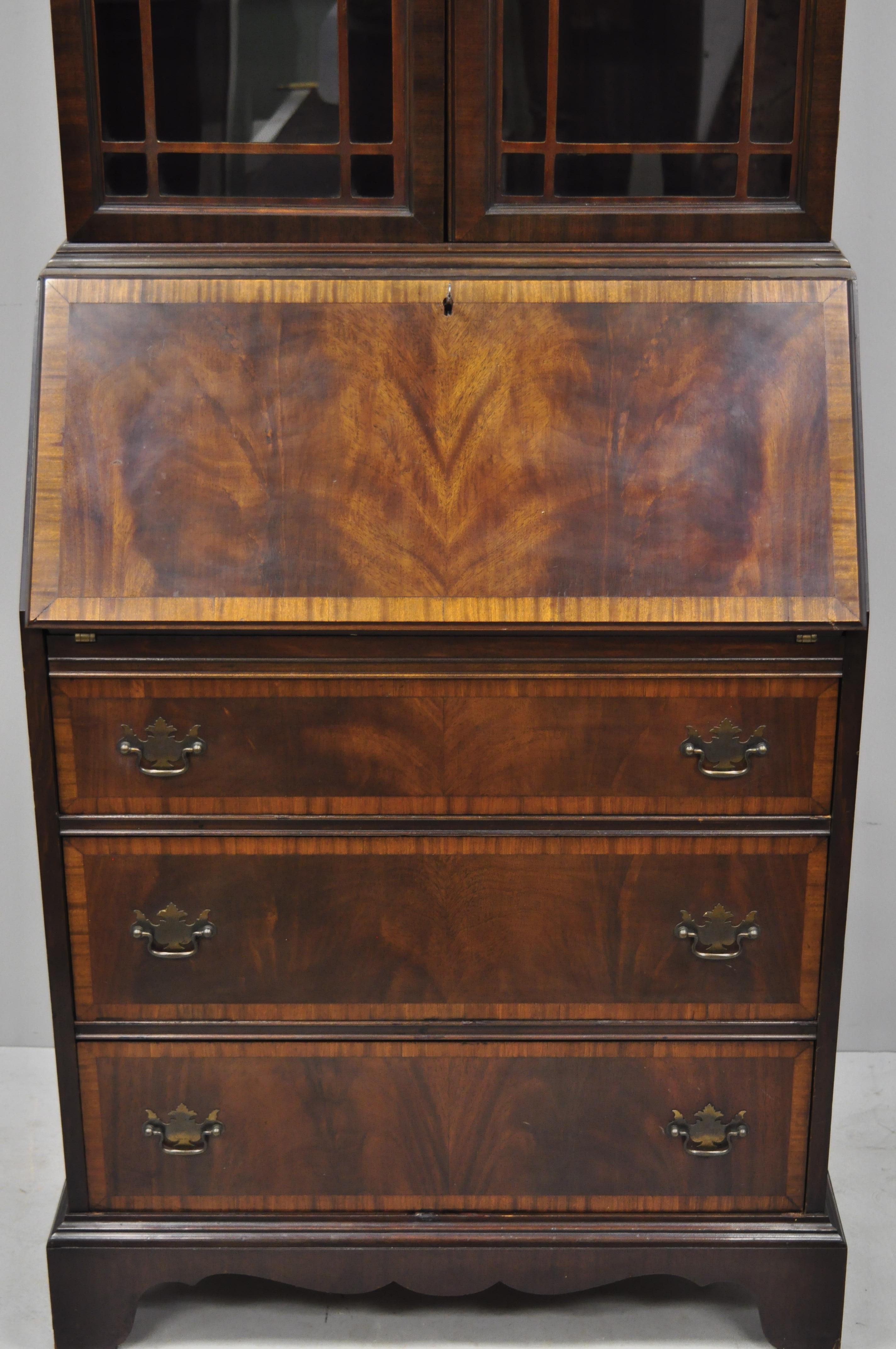 mahogany secretary desk antique