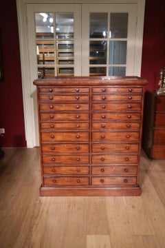 Antique Mahogany File Cabinet