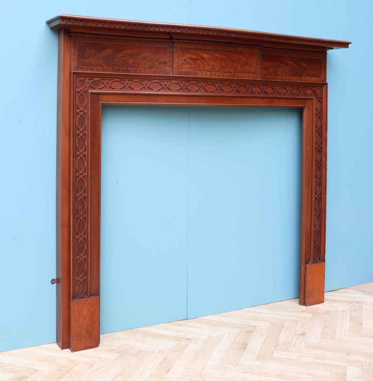Antique Mahogany Fire Surround For Sale at 1stdibs