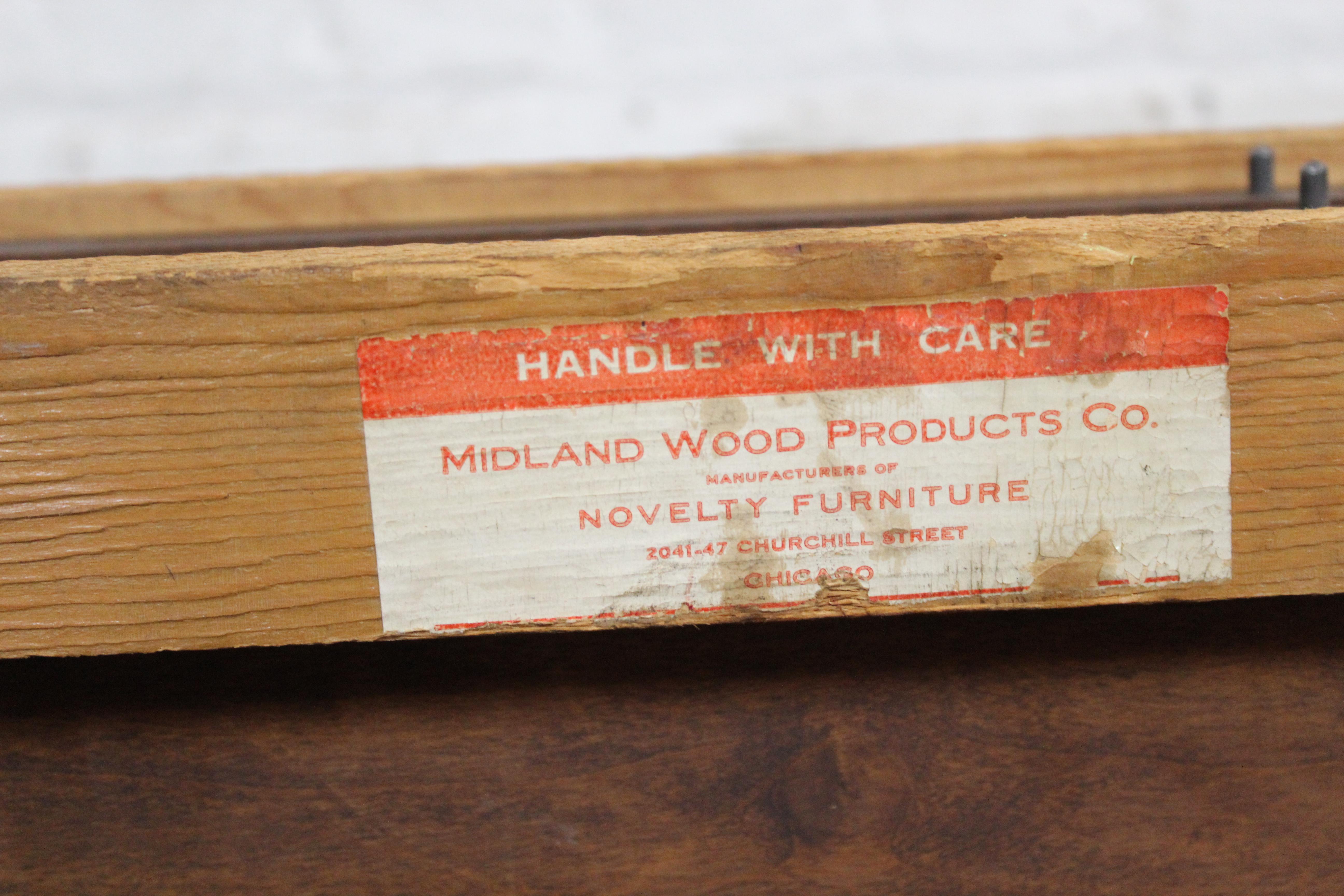 Tavolo da pranzo a consolle antico di Midland Wood Products in vendita 8