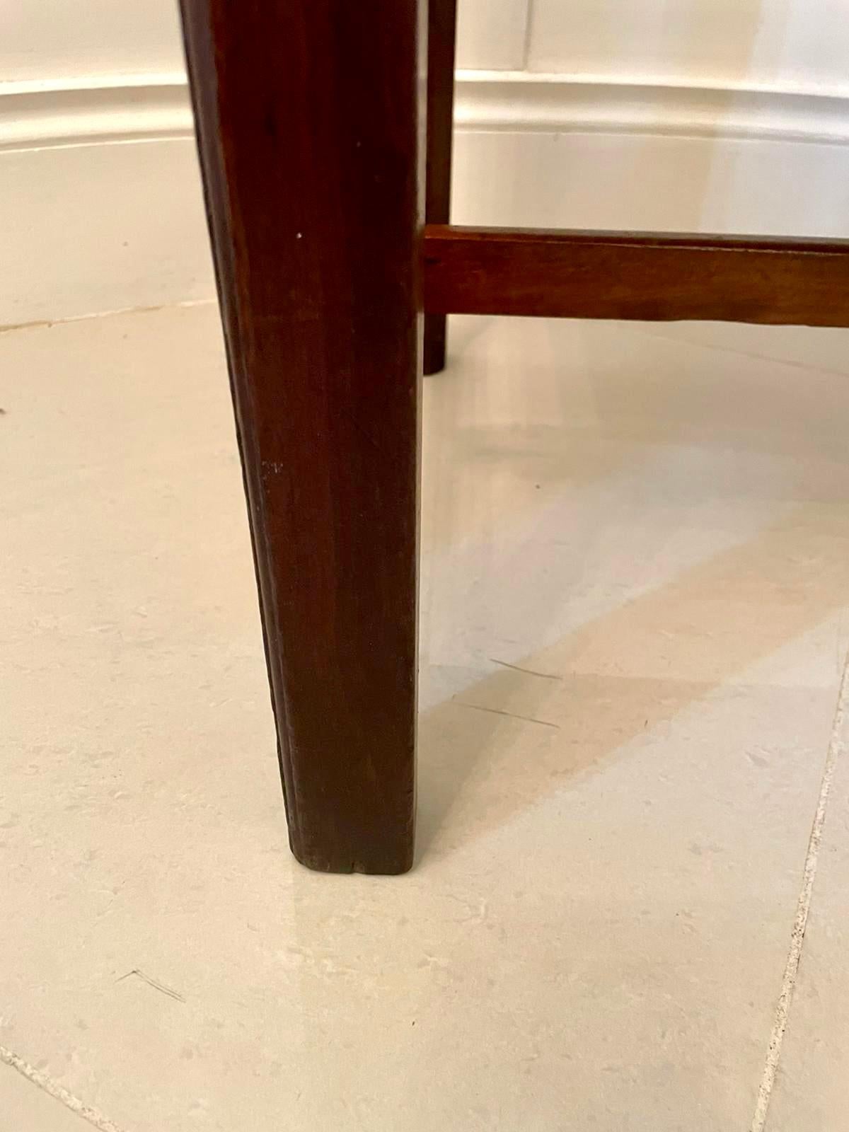 Antique Victorian Mahogany Footstool 2