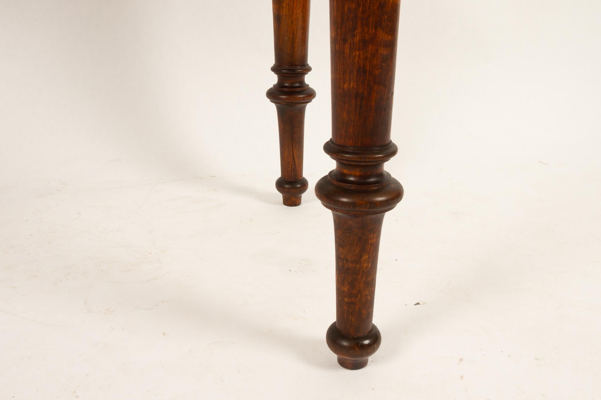 Antique Mahogany Game Table, Late 19th Century 11