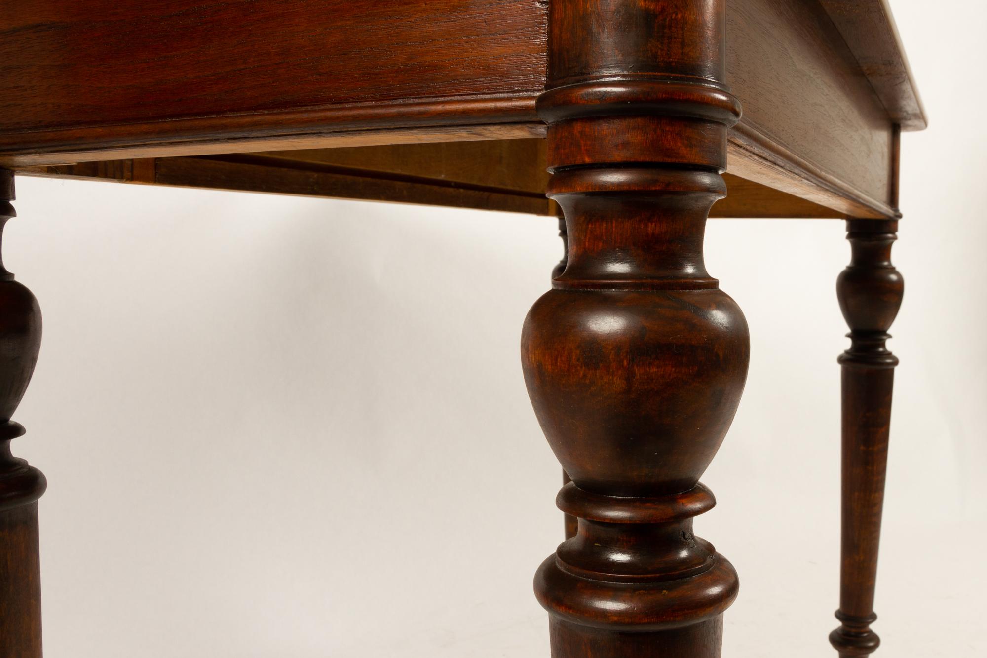 Antique Mahogany Game Table, Late 19th Century 4