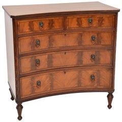 Antique Mahogany George III Style Concaved Chest of Drawers