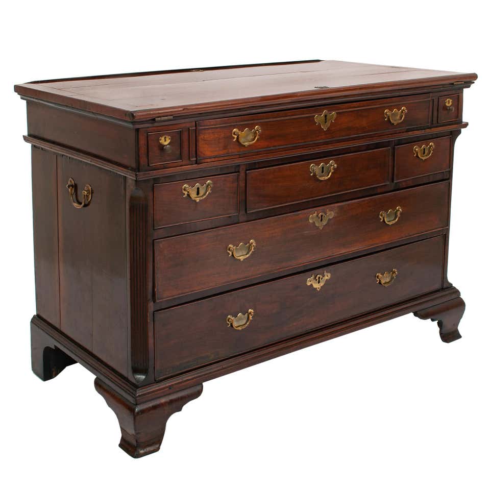 Antique English Georgian Mahogany Partner's / Architect's Desk, circa ...