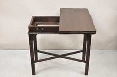 Antique Mahogany Georgian Style Flip Top Console Game Table