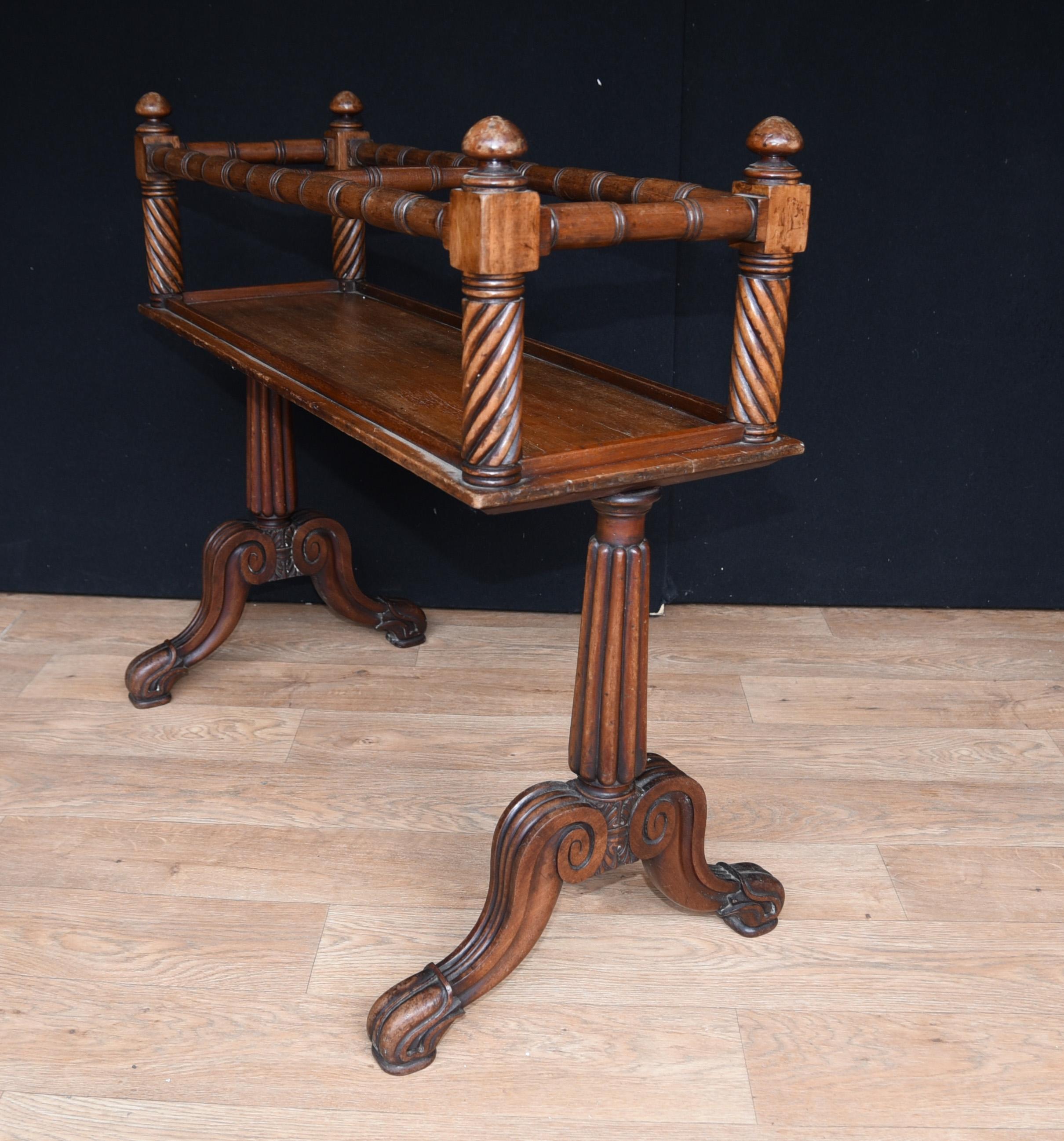 Early 20th Century Antique Mahogany Gillows Wine Rack Side Table