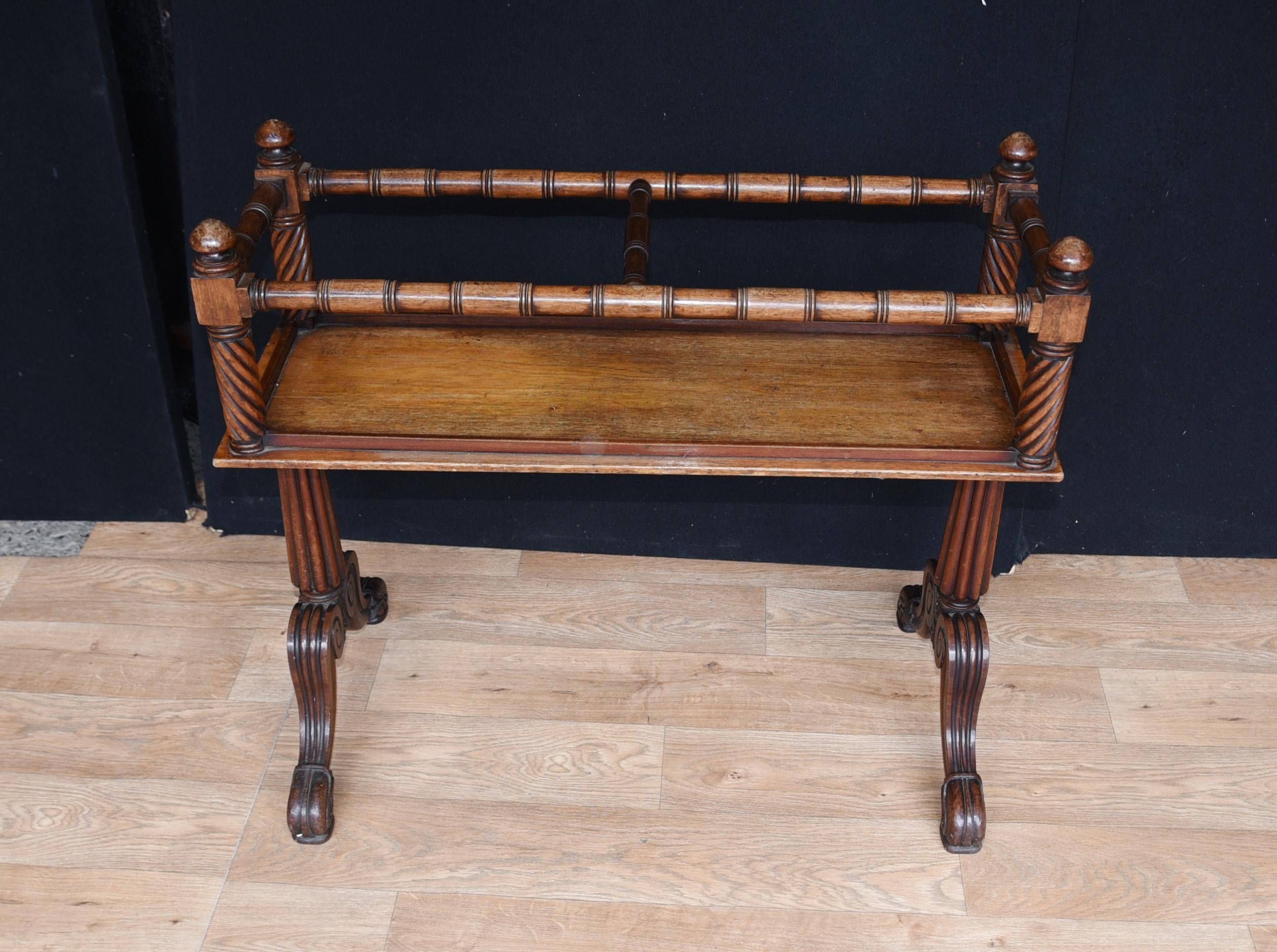 Antique Mahogany Gillows Wine Rack Side Table 4