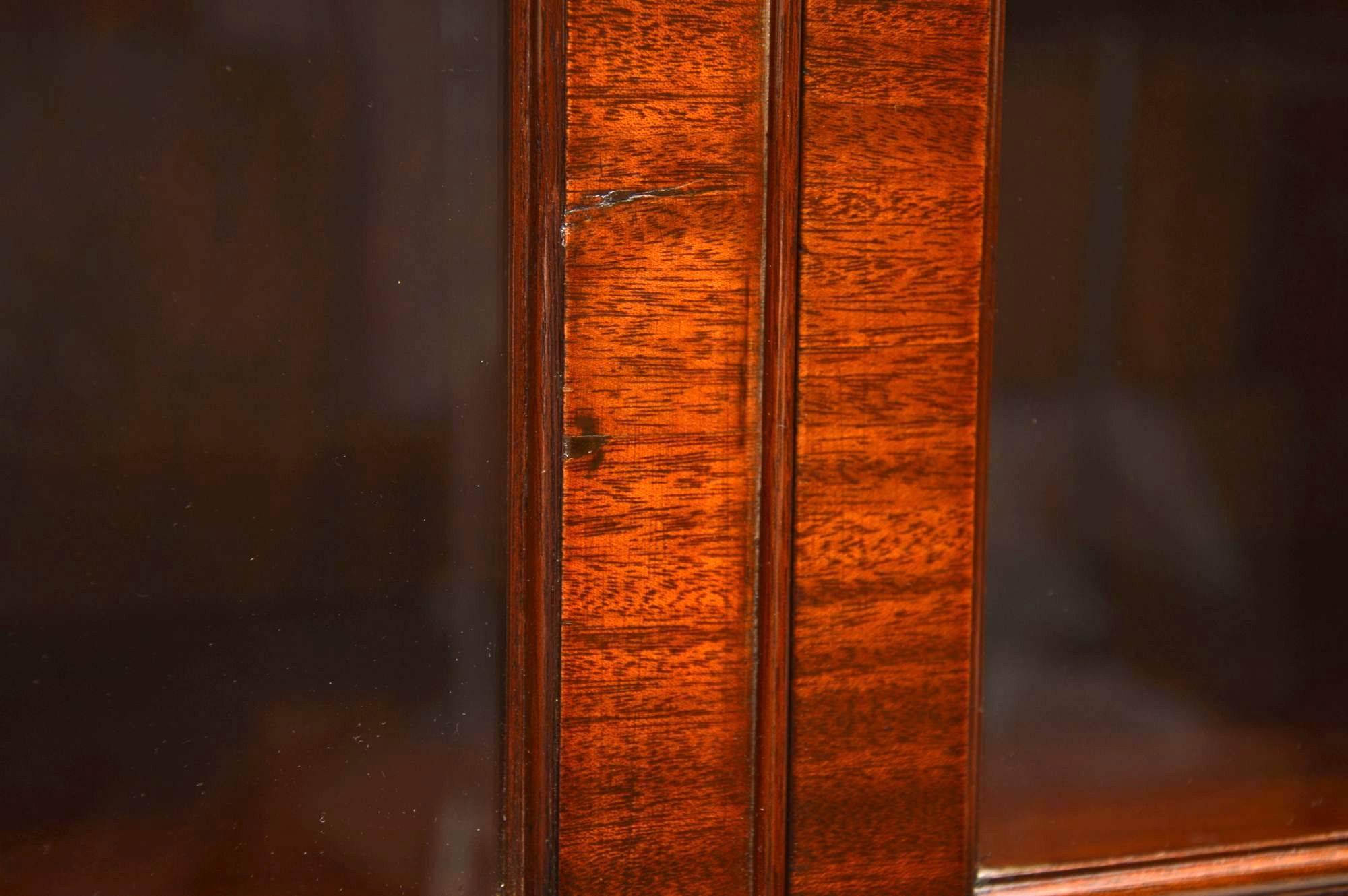 Antique Mahogany Glazed Bookcase 1