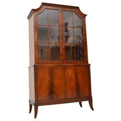 Antique Mahogany Glazed Bookcase