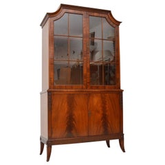 Antique Mahogany Glazed Bookcase