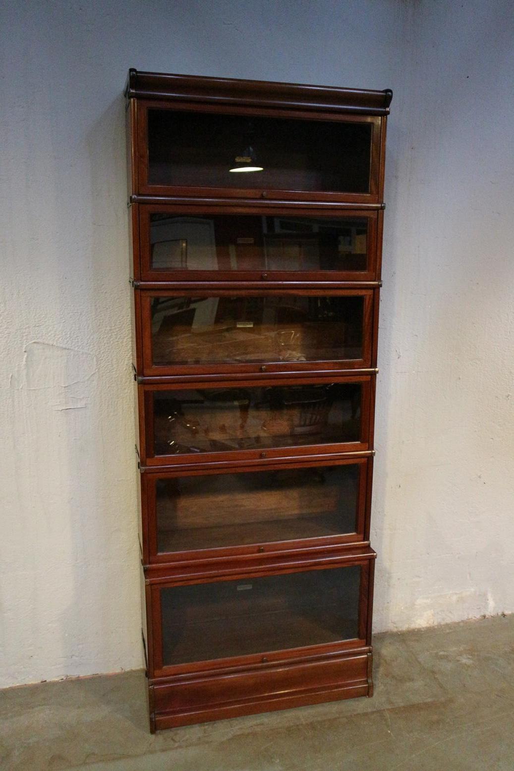 British Antique mahogany Globe Wernicke bookcase