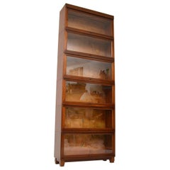 Antique Mahogany Globe Wernicke Stacking Bookcase